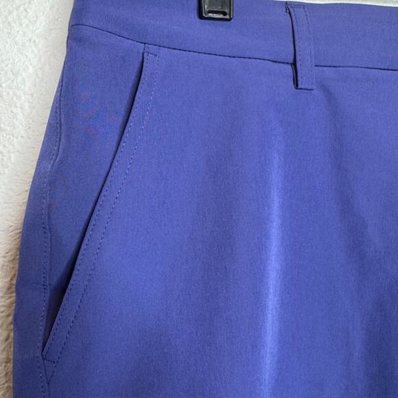 Hreski Mens Performance Golf Shorts Dk Blue Size 36 Button Front With Pockets - Picture 5 of 12